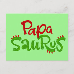 Papa Saurus Graphic Postkarte