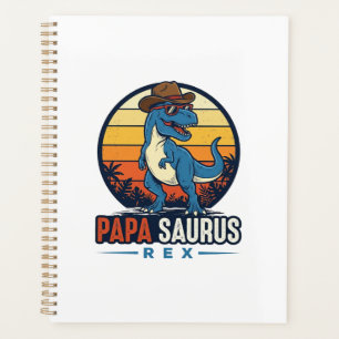 Papa Saurus Rex Cowboy Dinosaur Vintage Shirt_1 Planer