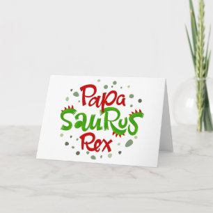 Papa Saurus Rex Graphic Karte