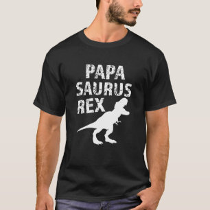 Papa Saurus Rex lustiges der Dino-T-Shirt der T-Shirt