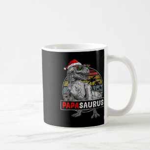 Papa Saurus T Rex Dinosaur Weihnachten Familie Pas Kaffeetasse