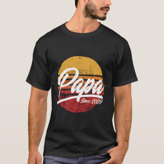 Papa Seit 2009 12. 12 Jahre als Vater T-Shirt