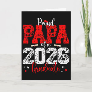 Papa Senior 2026 Stolz Papa einer Abschlussklasse Karte