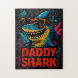 Papa Shark Vatertag Geschenke Puzzle