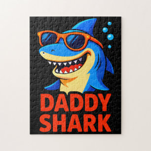 Papa Shark Vatertag Geschenke Puzzle