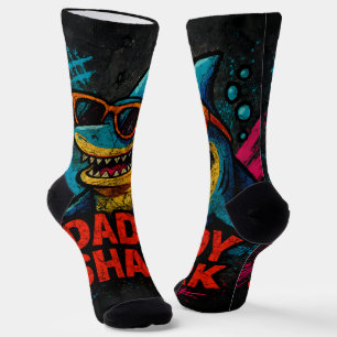Papa Shark Vatertag Geschenke Socken