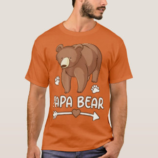 Papa-Shirt, Papa-Bär Herren-Shirt T-Shirt