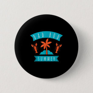 Papa-Sommerurlaubsreise Strandliebhaber Familie Button