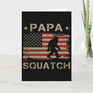 Papa Squatch Bigfoot Sasquatch Papasquatch Vater Karte