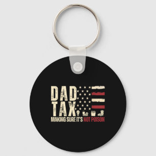 Papa Steuer Sicherstellen, dass es nicht Gift ist Schlüsselanhänger