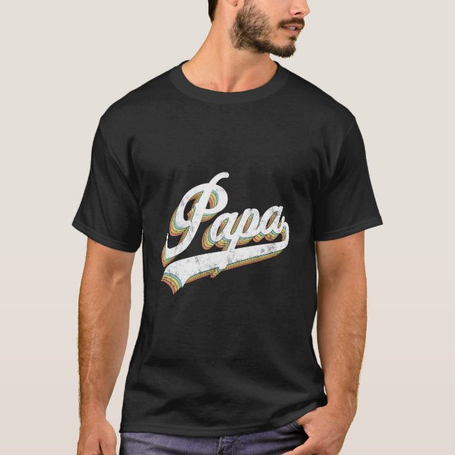 Papa Style Vaterâ€™S Day für Papa Opa T-Shirt (Vorderseite)