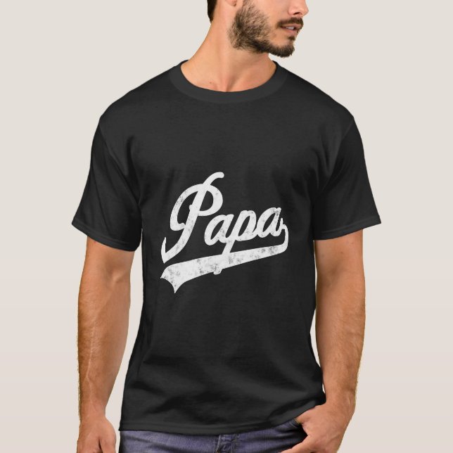 Papa Style Vaterâ€™S Day für Papa Opa T-Shirt (Vorderseite)
