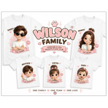 Papa - Süßes Familien-T-Shirt-Design