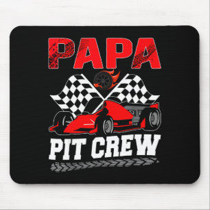 Papa T Crew Rennfamilien-Rennwagen-Geburtstagsjung Mousepad