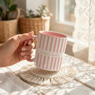 Papa-Tasse: Individuelle gestreifte Kindernamen-Ka Tasse