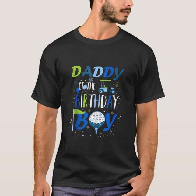 Papa The Birthday Boy Hole in One Golf Sport M T-Shirt (Vorderseite)
