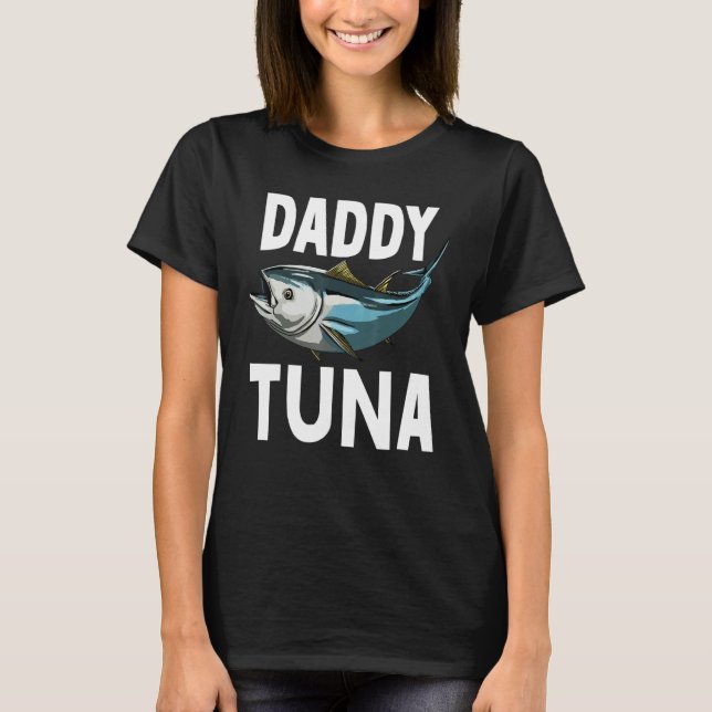 Papa Thunfisch Frauen Offshore Fisch T-Shirts Perl (Vorderseite)