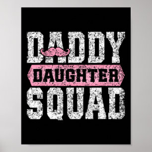 Papa-Tochter-Truppe passend zu Papa Töchter Vater Poster
