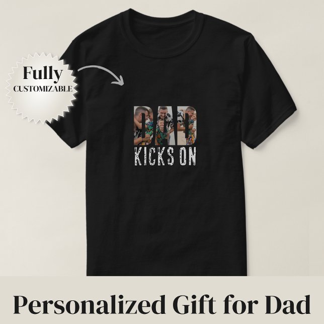 Papa tritt zu T-Shirt (Dad Kicks On T-Shirt)