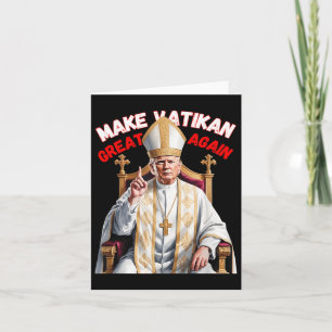 Papa Trump Spaß Design mit Papstvestments Karte
