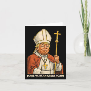 Papa Trump Spaß Design mit Papstvestments Karte