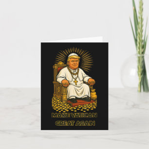 Papa Trump Spaß Design mit Papstvestments Karte