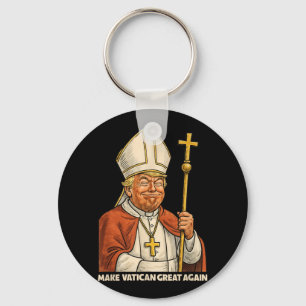 Papa Trump Spaß Design mit Papstvestments Schlüsselanhänger