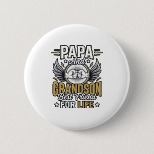 Papa und Enkel bester Freund fürs Leben-Shirt-Desi Button