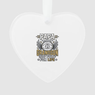 Papa und Enkel bester Freund fürs Leben-Shirt-Desi Ornament