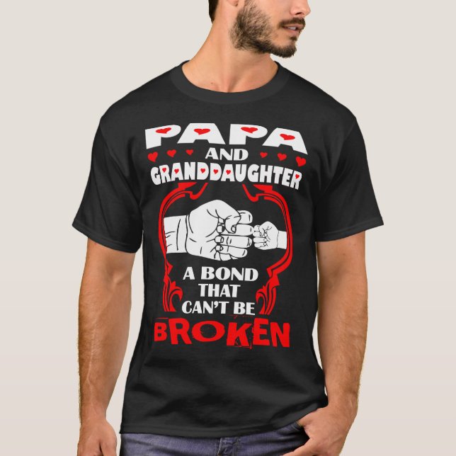 Papa-und Enkelin-Bindung, die kippen, ist T-Shirt (Vorderseite)