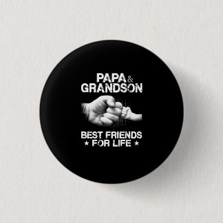 Papa und Grandson Beste Lebensfreunde Shirt Button