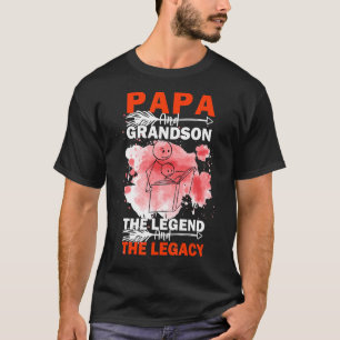 Papa und Grandson das Vermächtnis und das Vermächt T-Shirt
