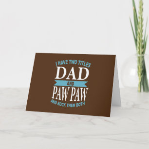 Papa und Opa ich rocke sie Feiertagskarte