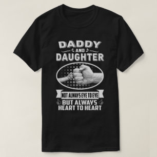 Papa und Tochter nicht immer Augen, sondern Herz T-Shirt