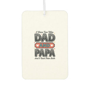 Papa und Vater Vintage Gravur Vater Geschenk Desig Autolufterfrischer