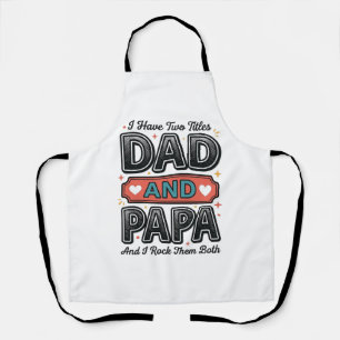 Papa und Vater Vintage Gravur Vater Geschenk Desig Schürze