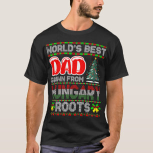 Papa Ungarn Weihnachtsgeschenk-Idee Hässlicher Pul T-Shirt