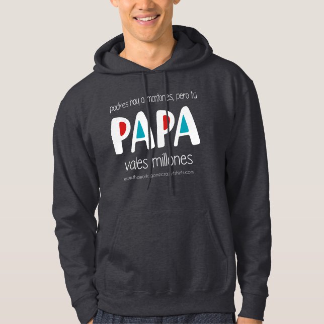 Papa vales hoodie (Vorderseite)