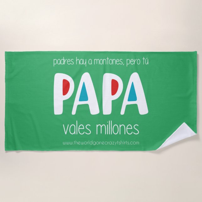 Papa vales strandtuch (Vorderseite)