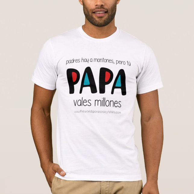 Papa vales T-Shirt (Vorderseite)