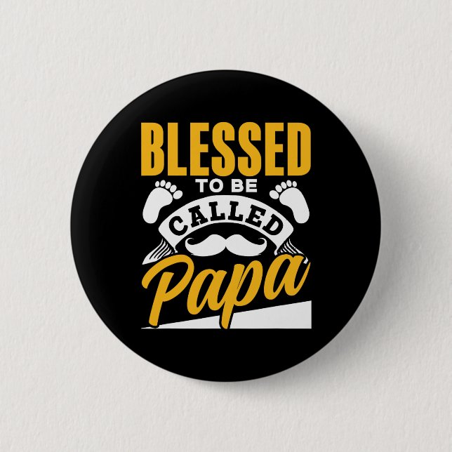 Papa-Vater Vater39s-Tag Vater Papa Button (Vorderseite)