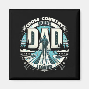 Papa Vatertag Papa der Skilanglauf Magnet