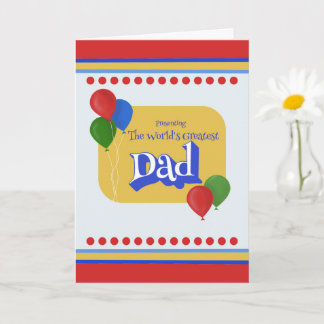 Papa Vatertagsgeschenk Die Welt ist das Größte Karte