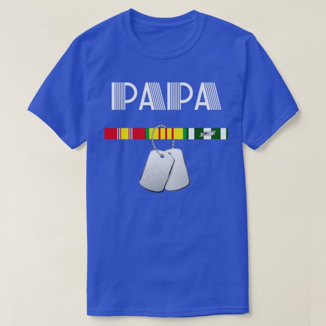Papa VietNam Veteran VietNam Veteran Geschenke T-Shirt (Design vorne)
