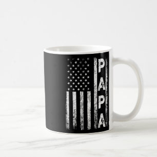 Papa Vintage Amerikanische Flagge Vater-Tag 4. Jul Kaffeetasse