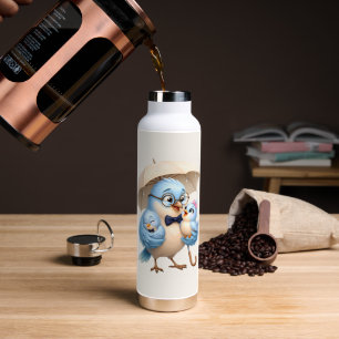 Papa-Vogel-Sportflasche-Vater-Geschenk Trinkflasche