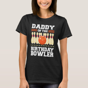 Papa vom Bowling-Party Bowler Bday T-Shirt