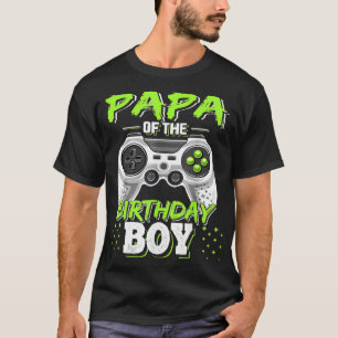 Papa vom Geburtstag Junge Matching Video Game Birt T-Shirt