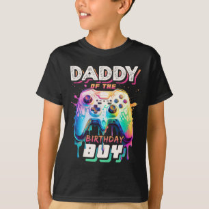 Papa vom Geburtstag Junge Matching Video Game Birt T-Shirt