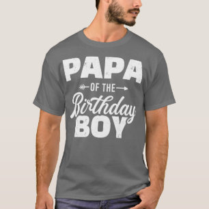 Papa vom Geburtstagsjungen, der Familie für Groß p T-Shirt